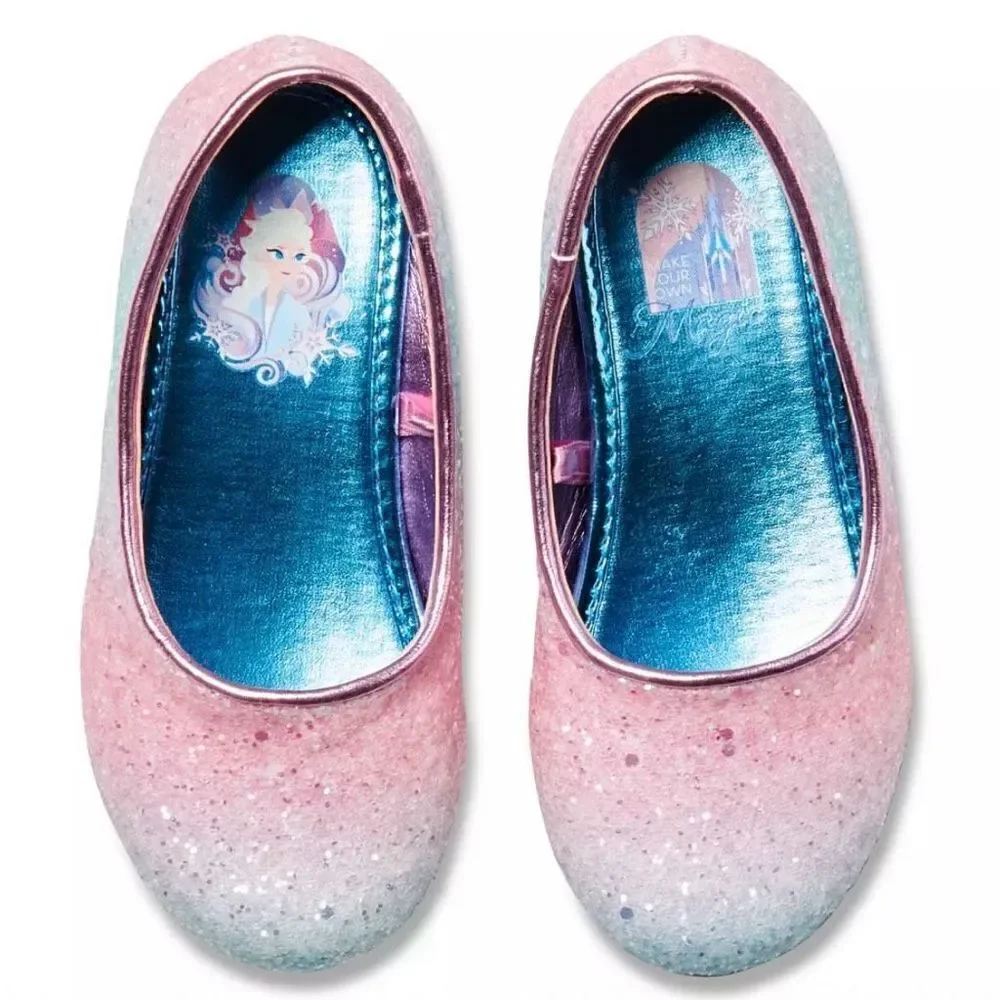 Frozen Dress Shoes Girls Anna Elsa NWT Disney Store Size 1 Ships Now